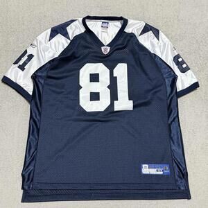 Vintage Reebok Terrell Owens #81 Dallas Cowboys Jersey Navy White Sz 54 NFL Men